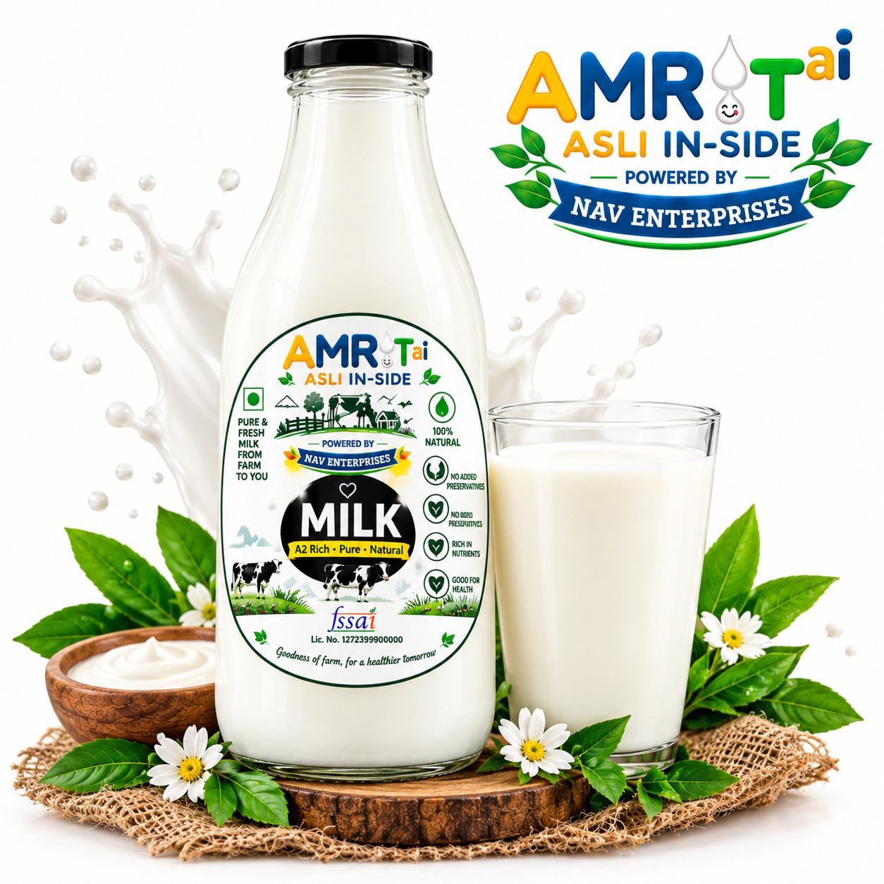 Daily use mix(Cow & Buffalo) milk
